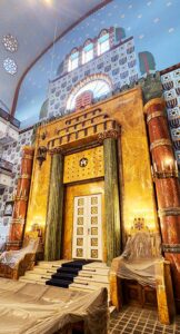 The Holy Ark in the Kazinczy Street Synagogue in Budapest.