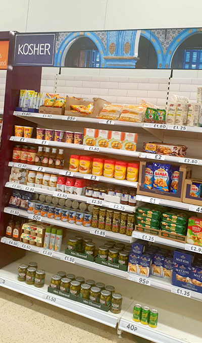 Kosher Food in Scotland – The Kosher Section at Tesco