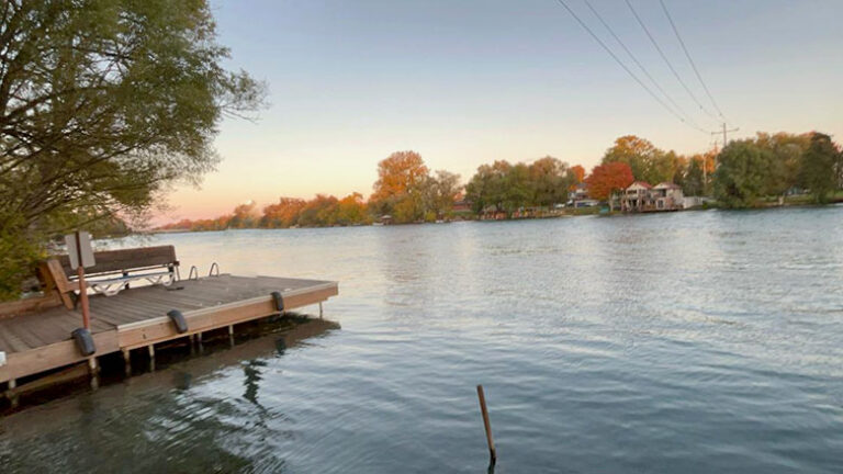 The private dock near the house