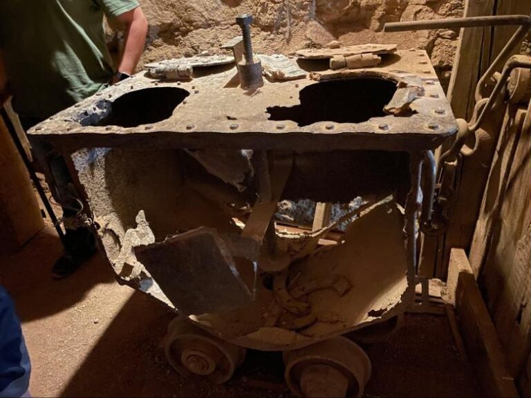 The bathroom for the miners underground