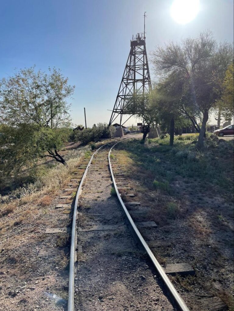 The 1.5 mile track around the town