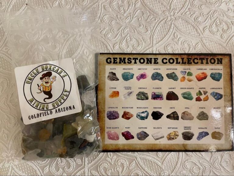 It left us with a nice souvenir - the stones we found!