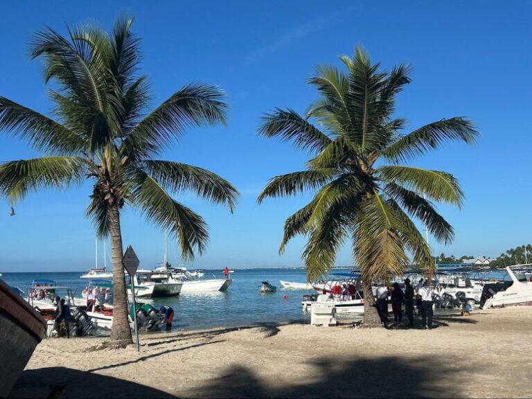 Playa Bayahibe, where boats depart and adventures begin
