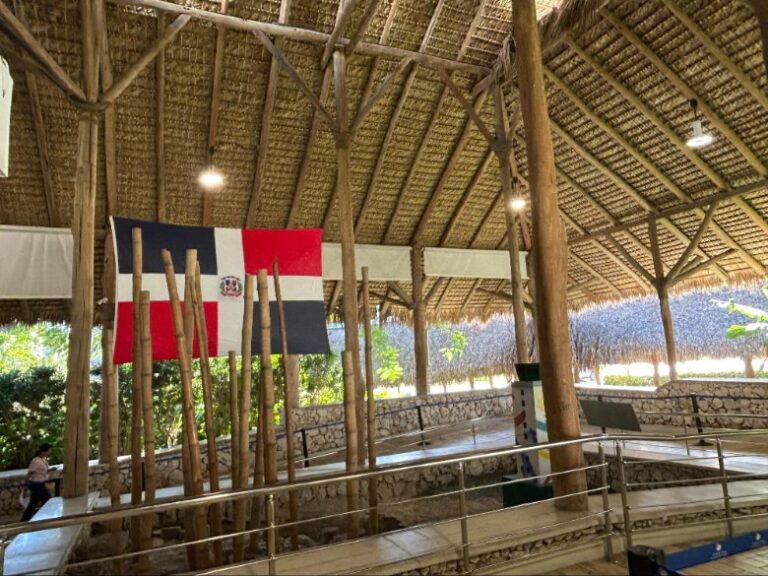 Ramp to gates with Dominican pride