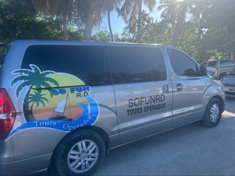 The comfy van that picked us up