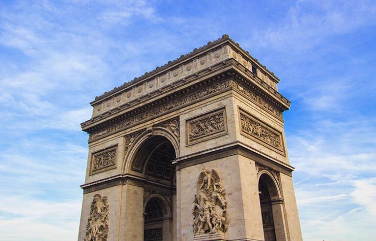 The Arc de Triomphe in Paris